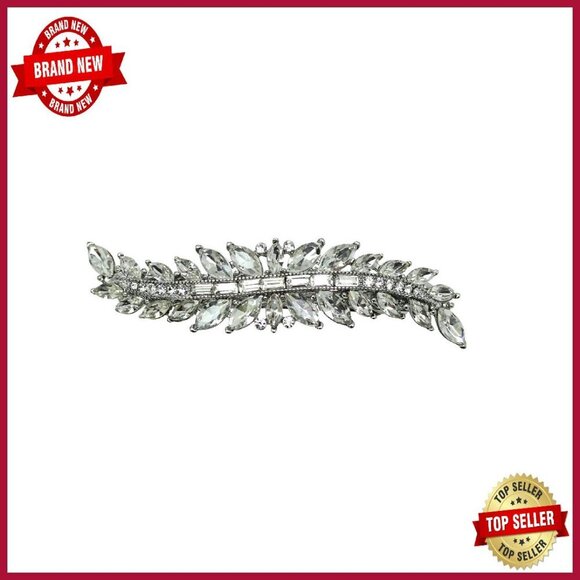 Sparkling Marquise Rhinestone Hair Barrette - 2.9\